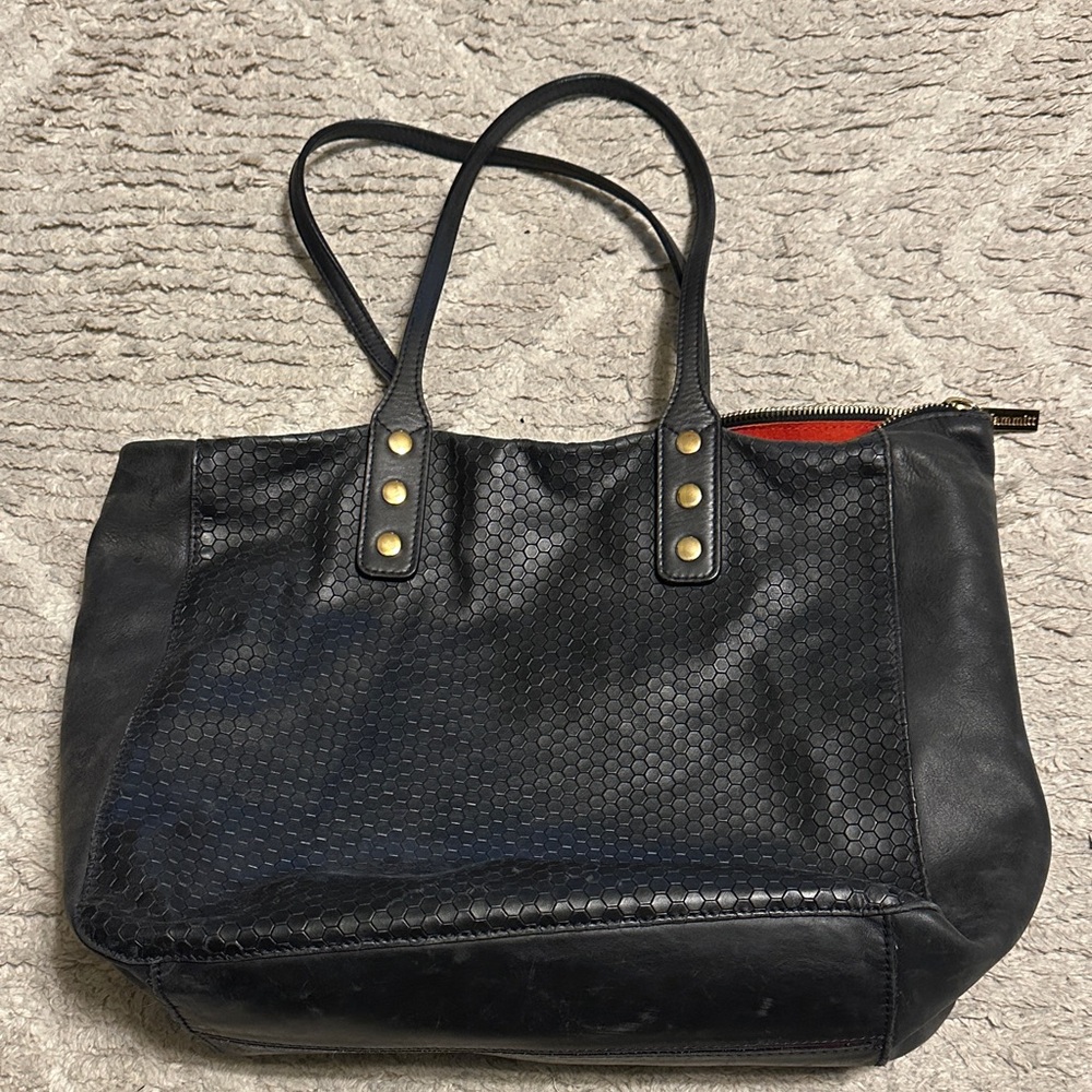 Hammitt large leather black tote bag - Picture 5 of 6